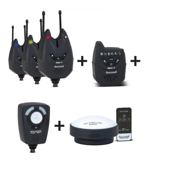 Sada s príposluchom Anaconda Nighthawk MGX-7 PROFI SET 4+1+1+1